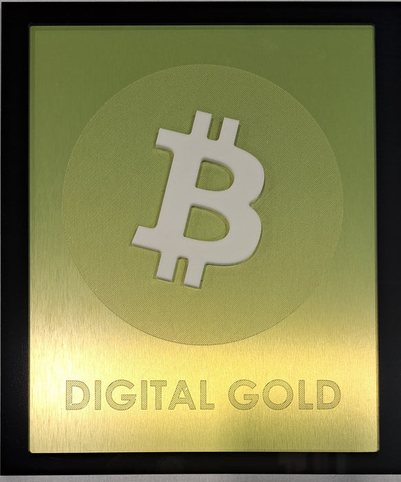Digital Gold Desk Plaque