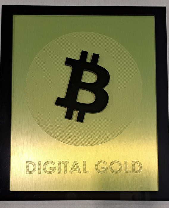 Digital Gold Desk Plaque